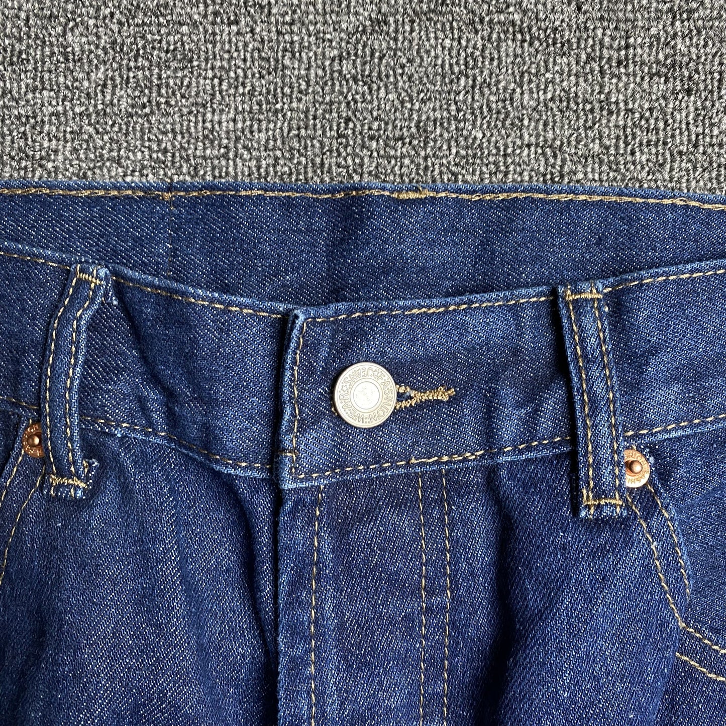 DENIM TEARS x LEVI'S COTTON WREATH JEANS DARK BLUE