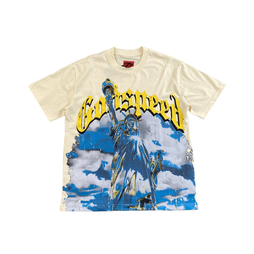 GODSPEED CHROME LIBERTY T-SHIRT BONE