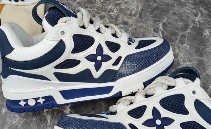 LOUIS VUITTON LV SKATE SNEAKER MARINE WHITE