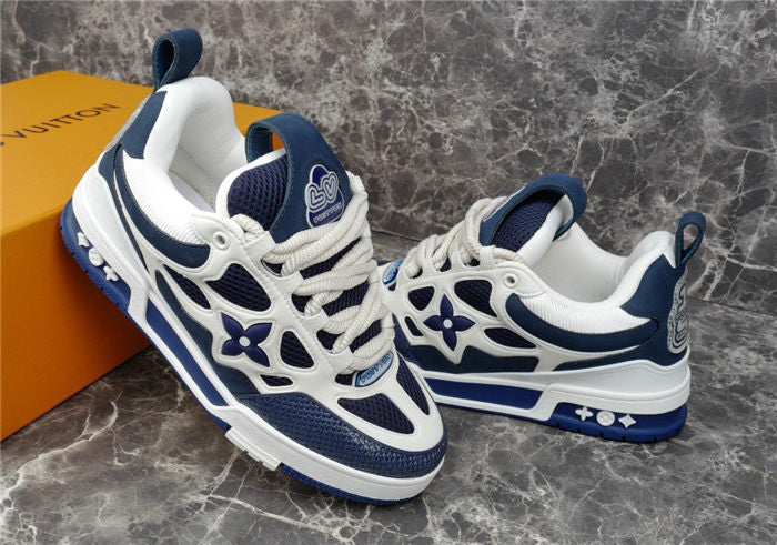 LOUIS VUITTON LV SKATE SNEAKER MARINE WHITE