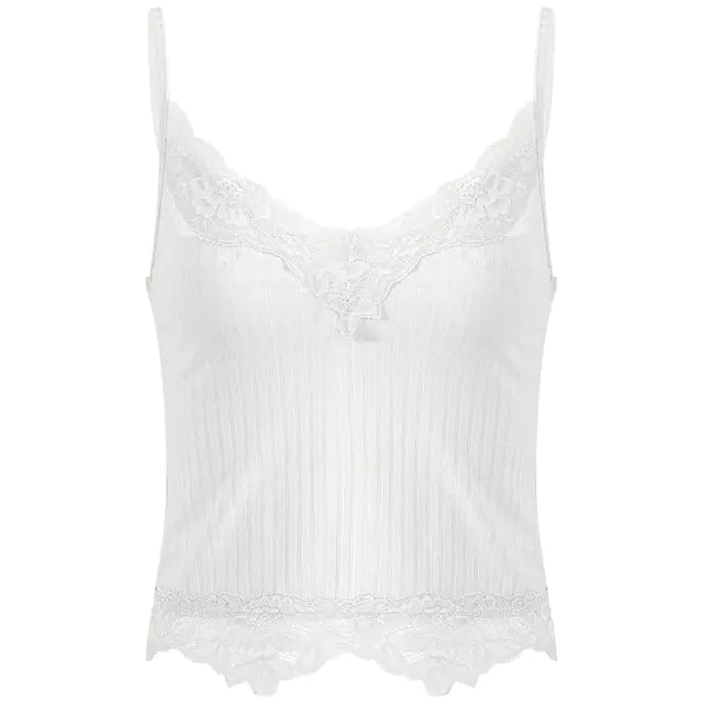 Vintage Aesthetic Sleeveless Crop Top