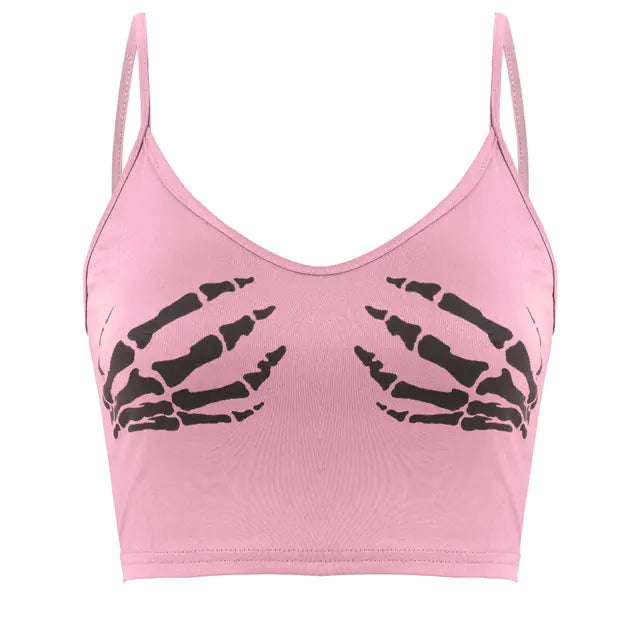 Vintage Aesthetic Sleeveless Crop Top