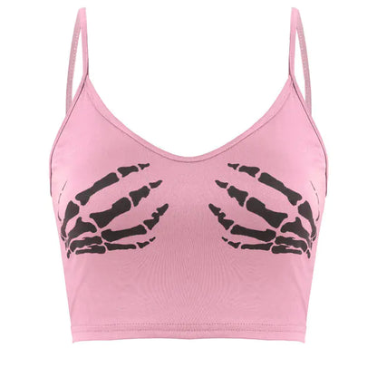 Vintage Aesthetic Sleeveless Crop Top