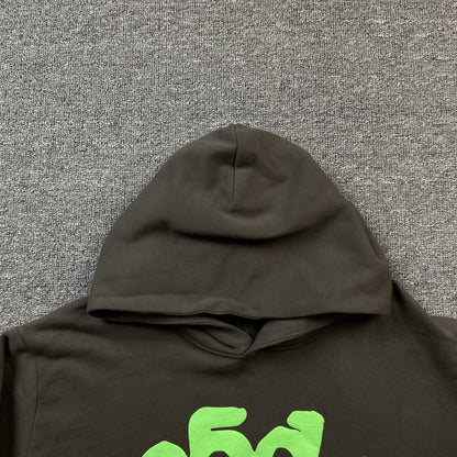 SP5DER BELUGA HOODIE SLATE GREY/GREEN