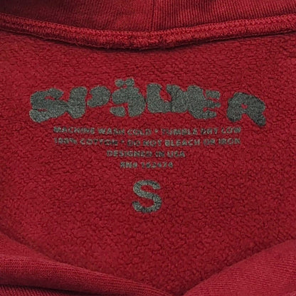 SP5DER LOGO HOODIE MAROON