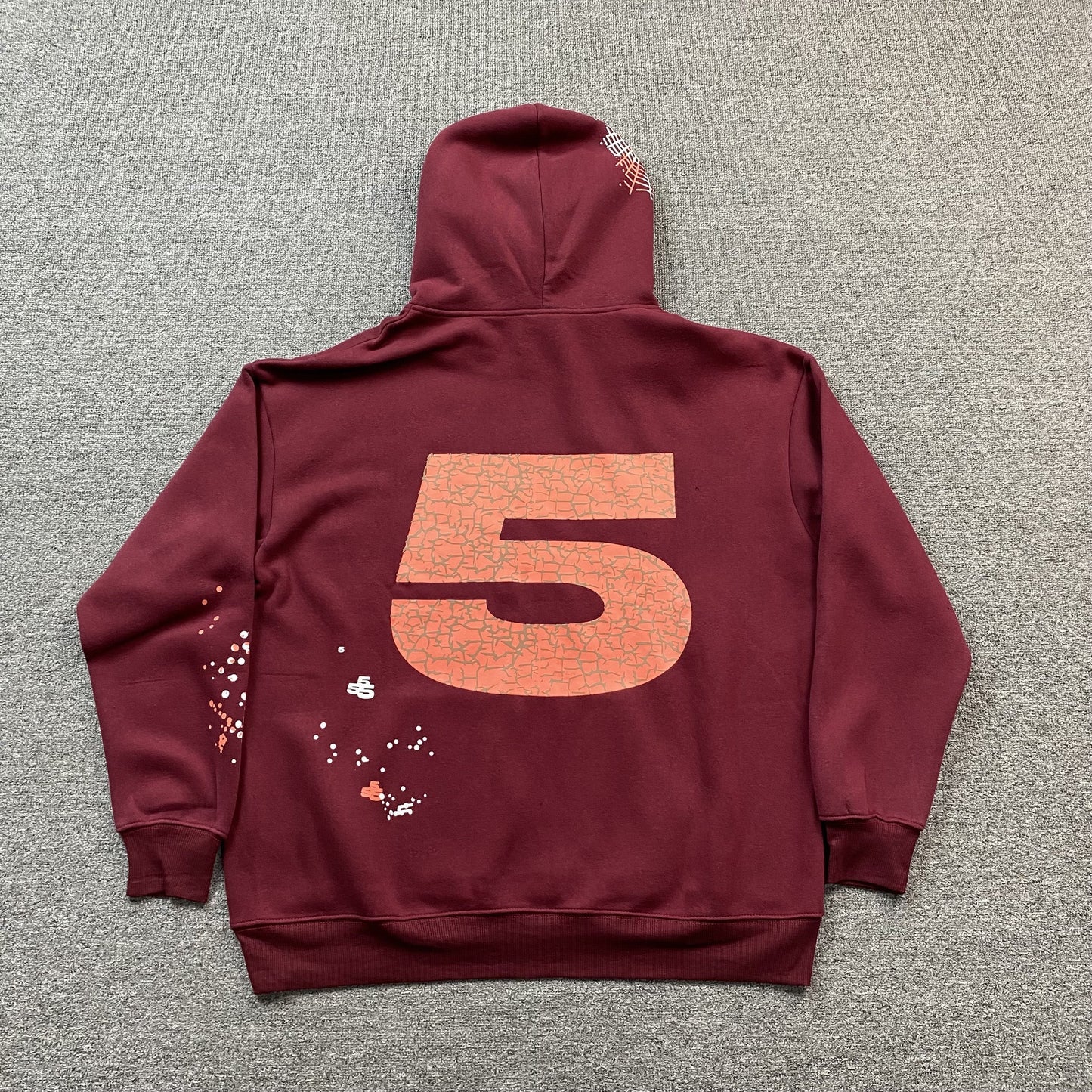 SP5DER NOCTURNAL HIGHWAY HOODIE BURGUNDY
