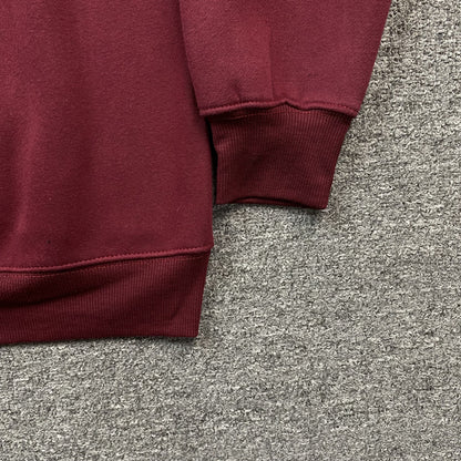 SP5DER NOCTURNAL HIGHWAY HOODIE BURGUNDY