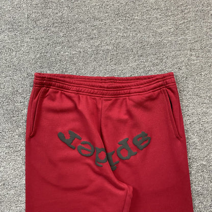 SP5DER VVS SWEATPANTS RED