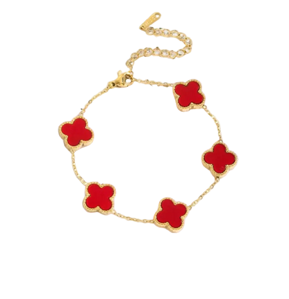 5 ★ CloverGlow™ Gold-Plated Bracelet