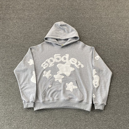 SP5DER BELUGA HOODIE HEATHER GREY