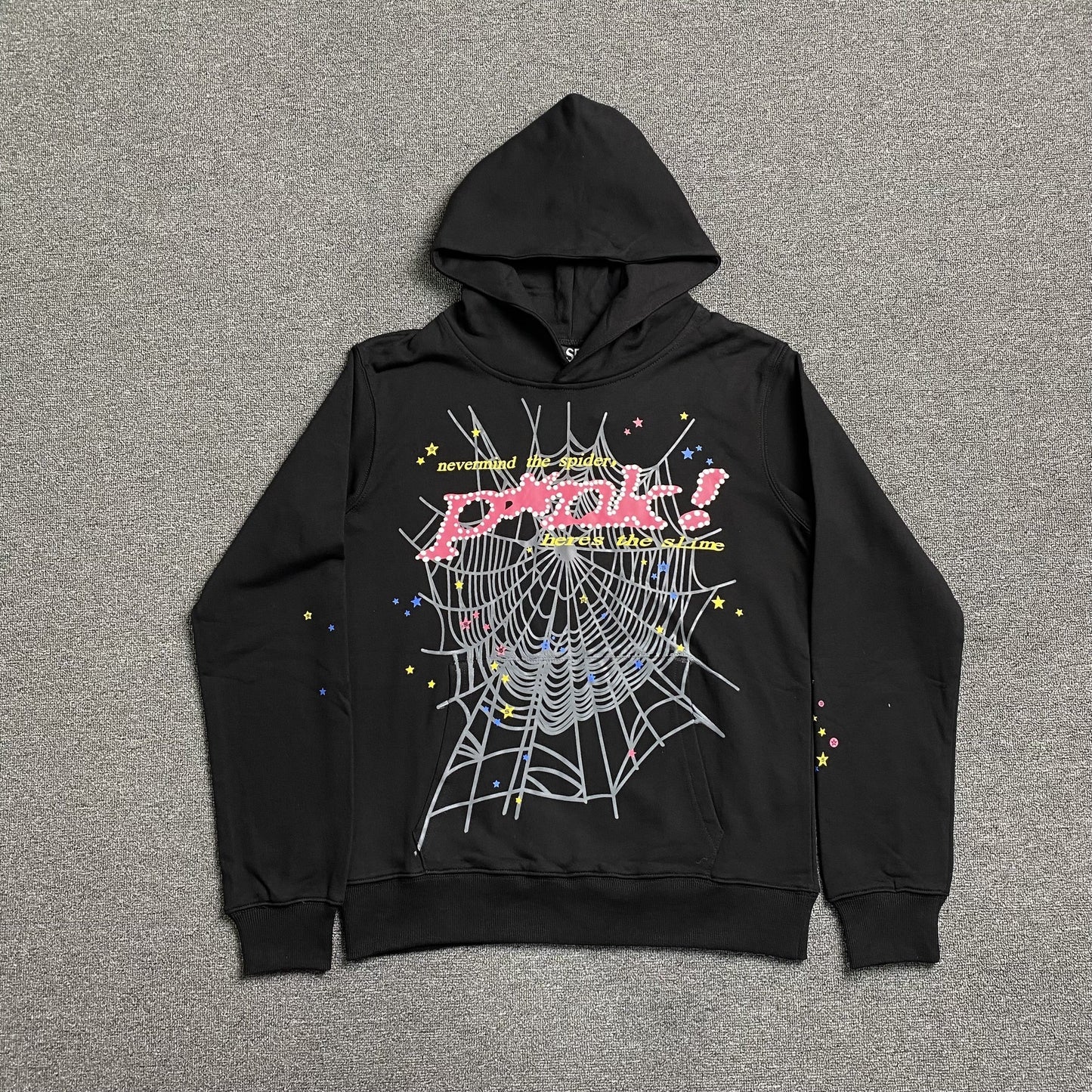 SP5DER P*NK HOODIE BLACK