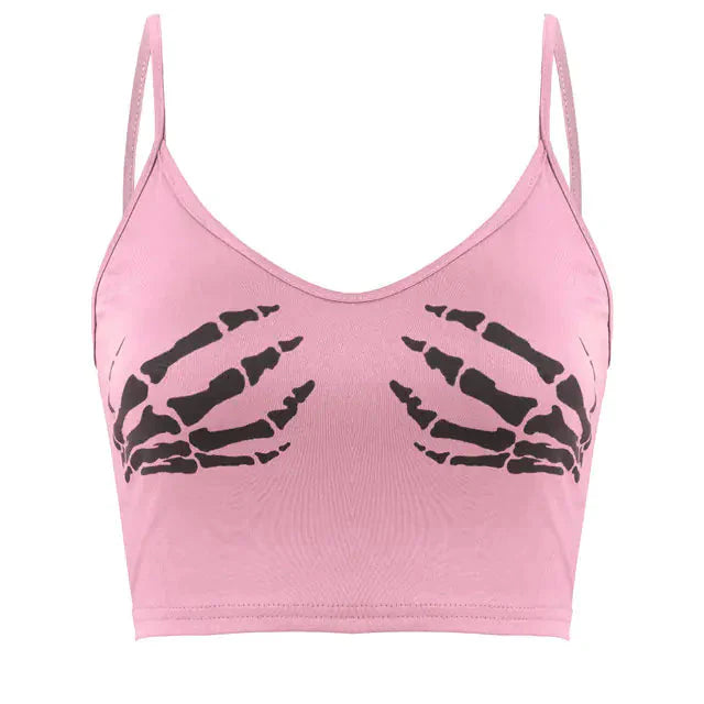 Vintage Aesthetic Sleeveless Crop Top