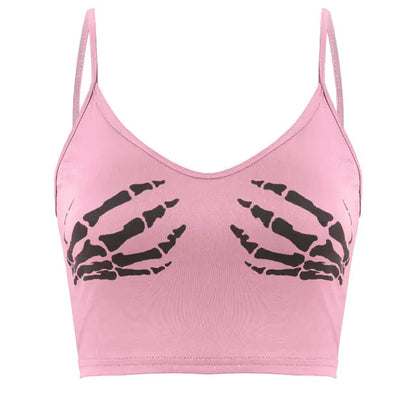 Vintage Aesthetic Sleeveless Crop Top