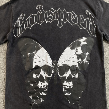 GODSPEED BUTTERFLY EFFECT T-SHIRT WASHED BLACK