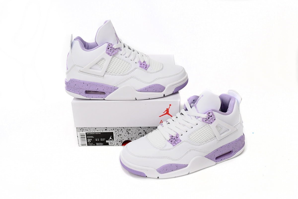 Jordan 4 White Purple