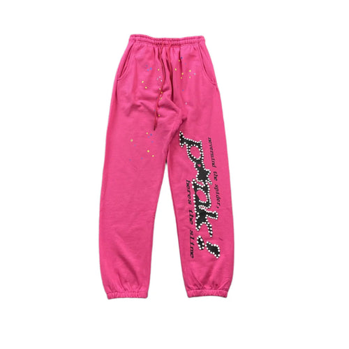 SP5DER P*NK SWEATPANTS PINK