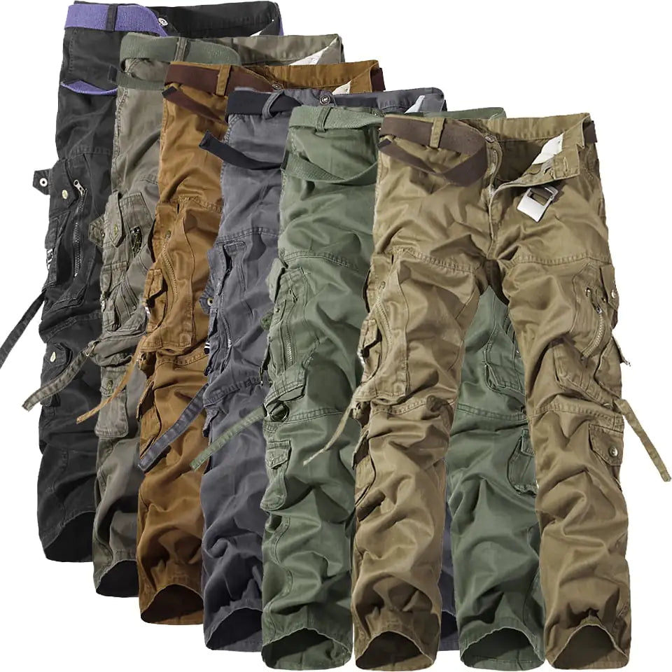 Multi-Pocket Utility Streetwear Trousers