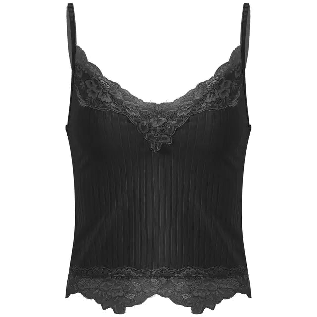 Vintage Aesthetic Sleeveless Crop Top