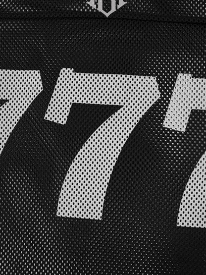 Jersey Letter Print Quick Dry V-neck T-shirt - 2389