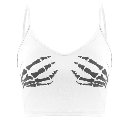 Vintage Aesthetic Sleeveless Crop Top