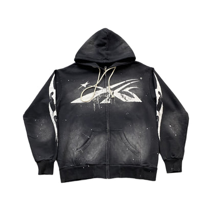 Hellstar "Sports" Black Zip Hoodie