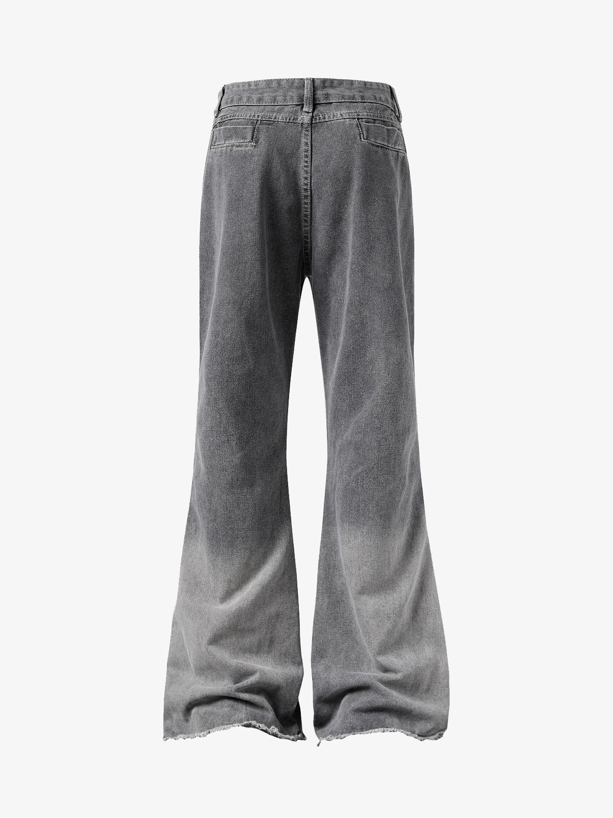 Washed Gradient Flared Jeans