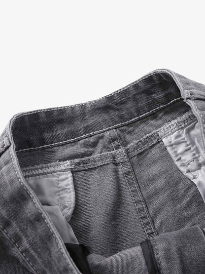 Washed Gradient Flared Jeans