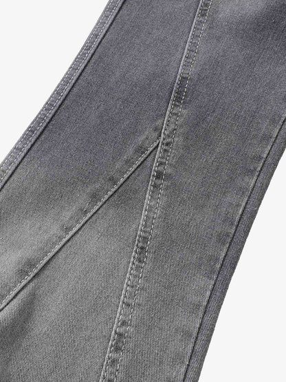 Washed Gradient Flared Jeans